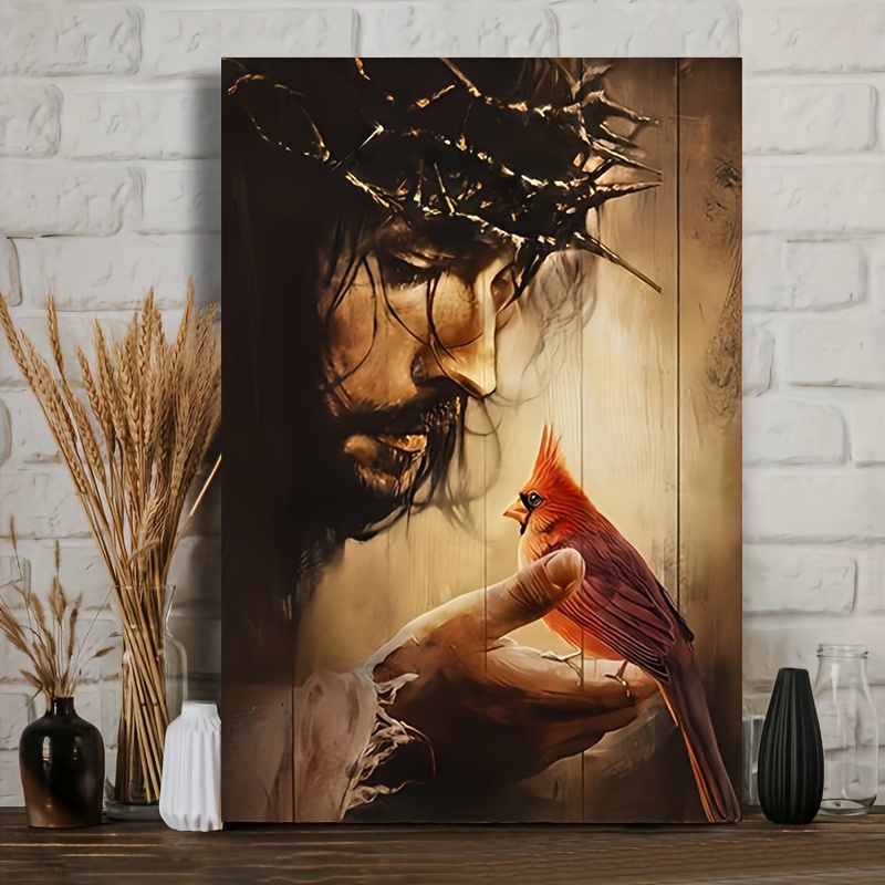 Home Decor Jesus - Thorn Crown Jesus Portrait Art Poster