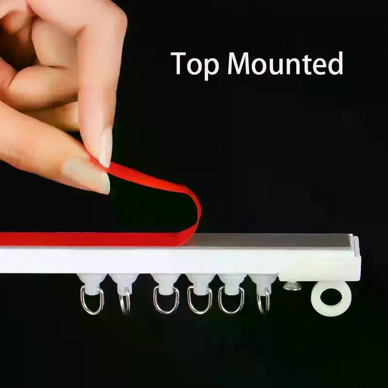 Home Decor Curtain - Self Adhesive Curtain Sliding Track Without