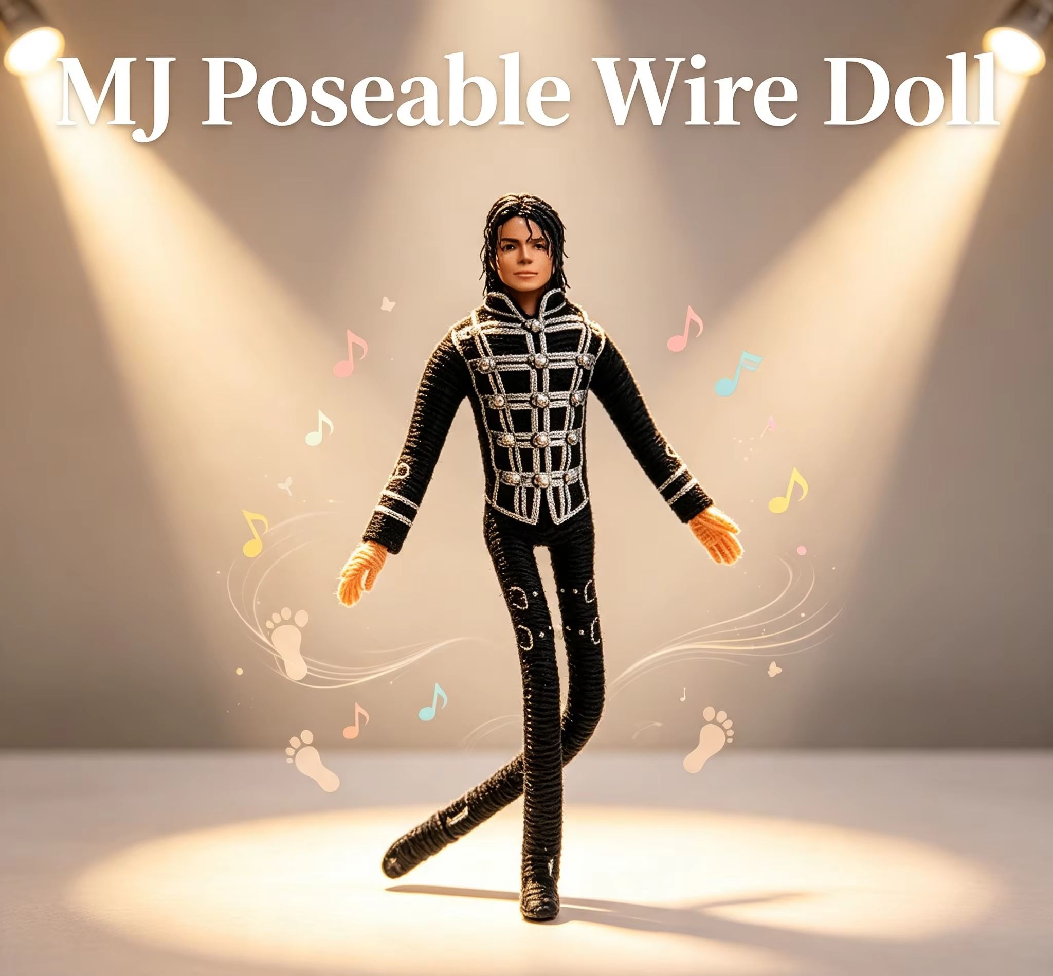 Home Decor Product - Michael Jackson Movable Joint Plush Stuffed