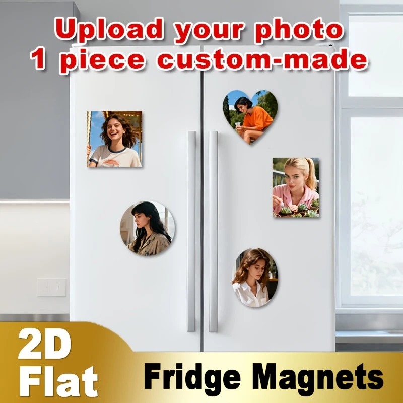 Home Decor Product - Custom Photo Fridge Magnet 2D Flat