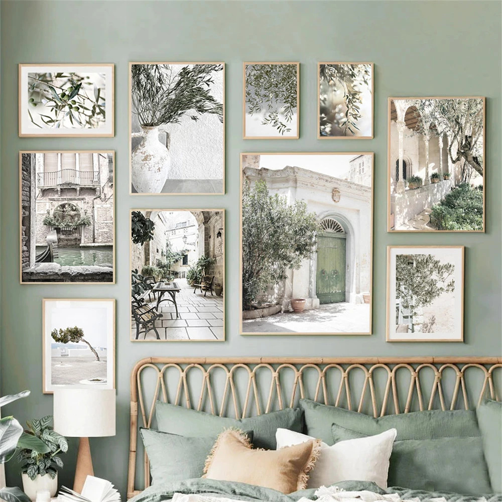 Home Decor Green - Italy Puglia Architecture Olive Tree Green