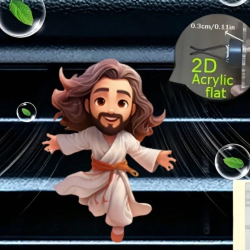 Home Decor Jesus - 2D Flat Acrylic Car Vent Cute