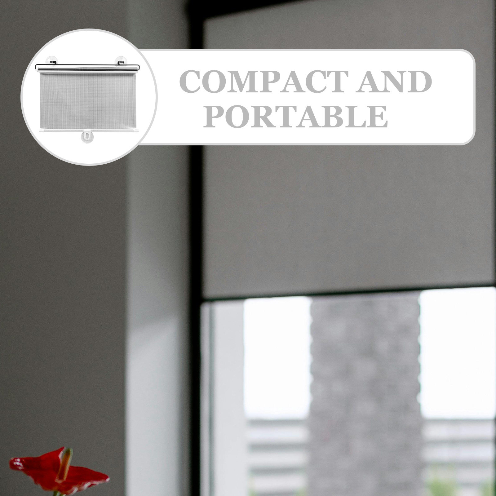 Blackout Curtains - Window Shade Suction Cup Reusable Nail-Free