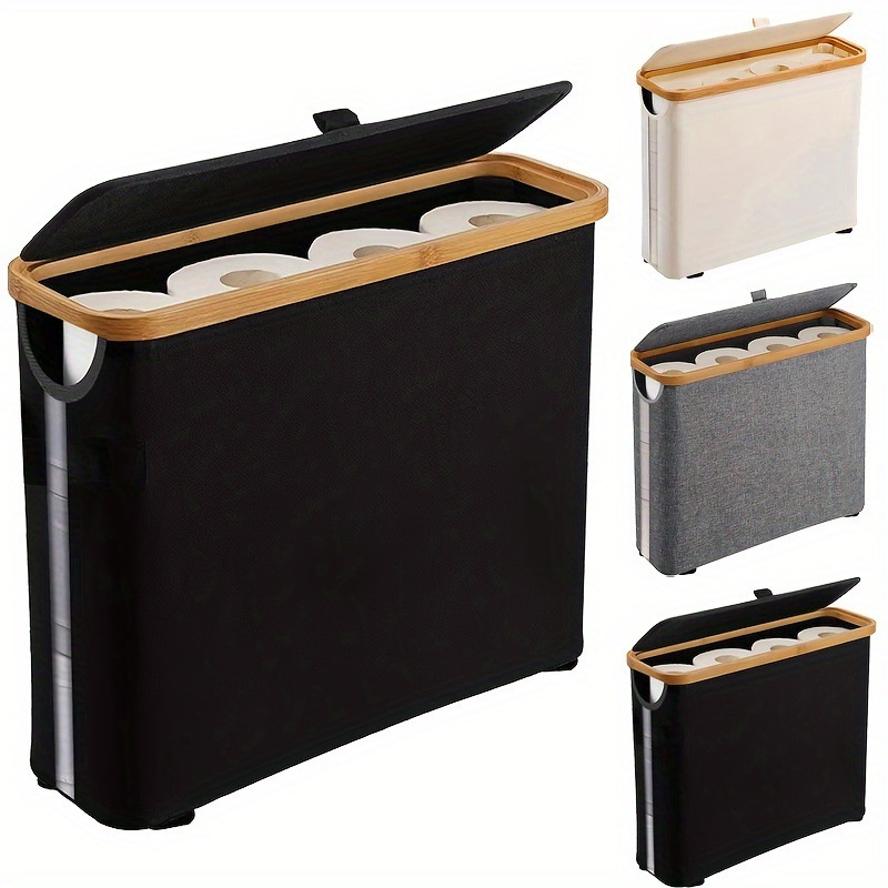 Woven Wall Basket - Bathroom Paper Roll Basket Wall Mount