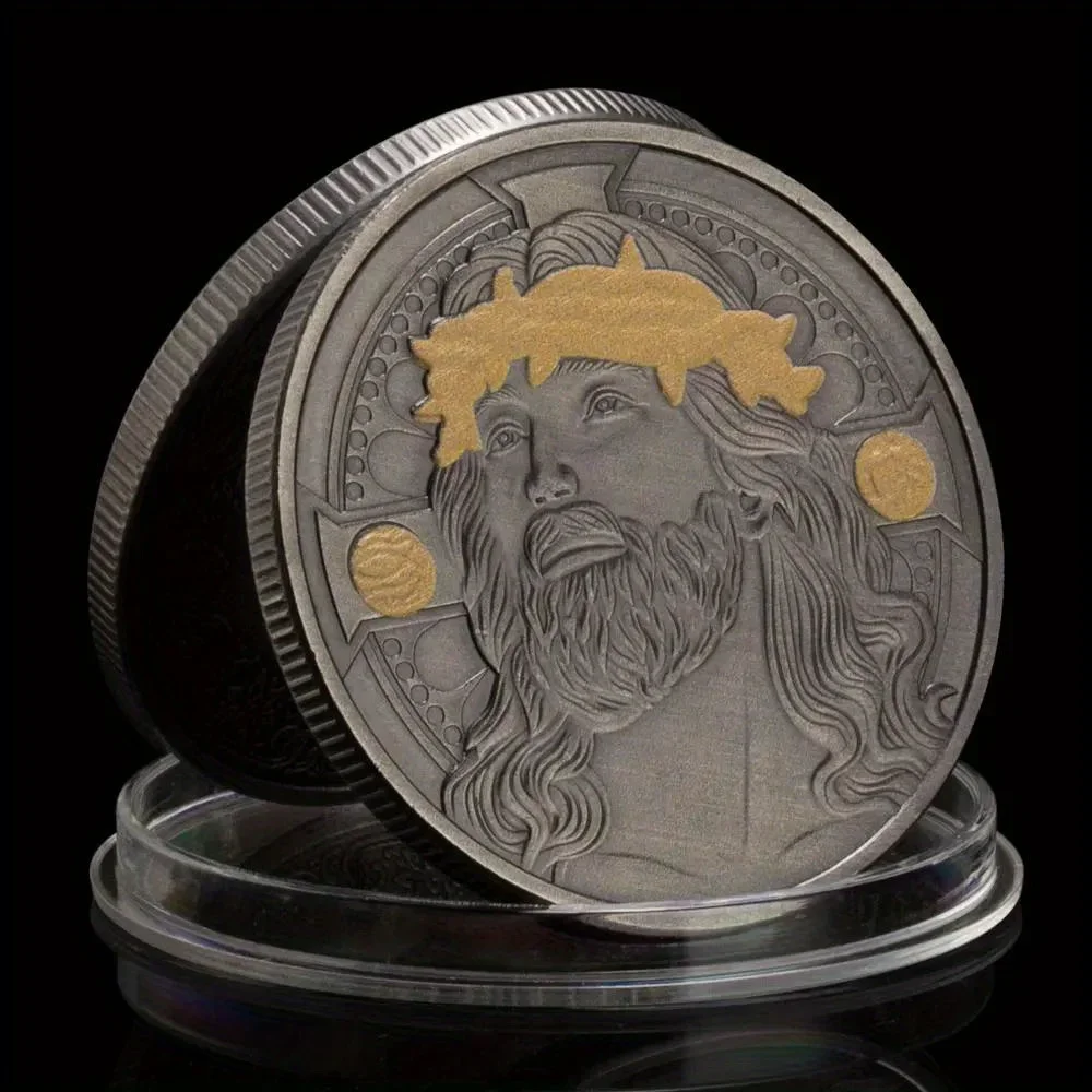 Jesus Coin Crown of Thorns Pla - Home Decor Jesus 评论和价格