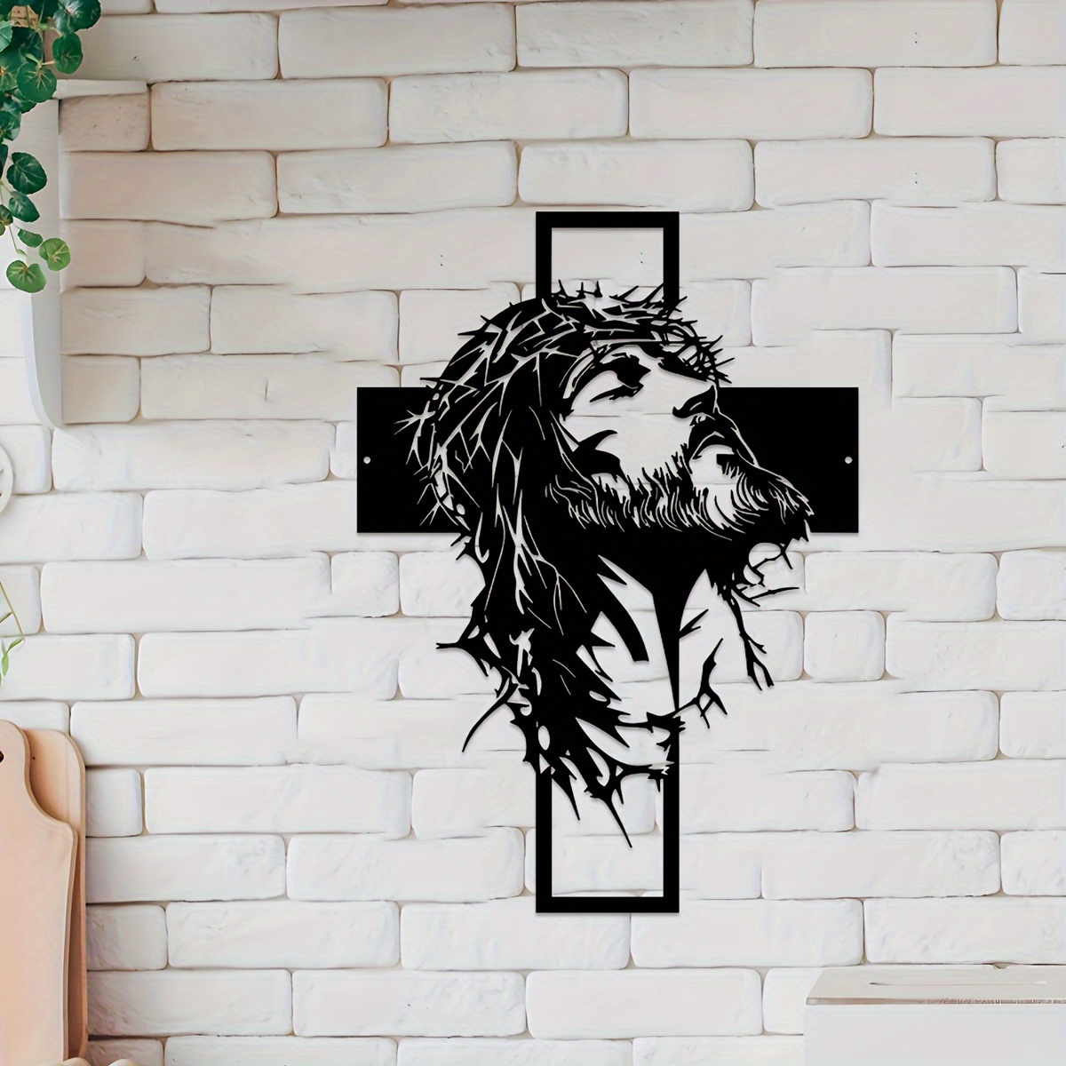 Elegant Black Metal Jesus & Cr - Home Decor Jesus 评论和价格