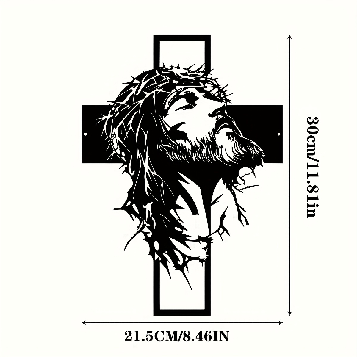 Elegant Black Metal Jesus & Cr - Home Decor Jesus 评论和价格
