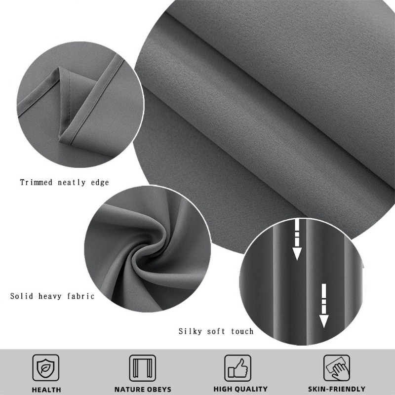 One Pane Light-Blocking Solid  - Home Decor Curtain 评论和价格