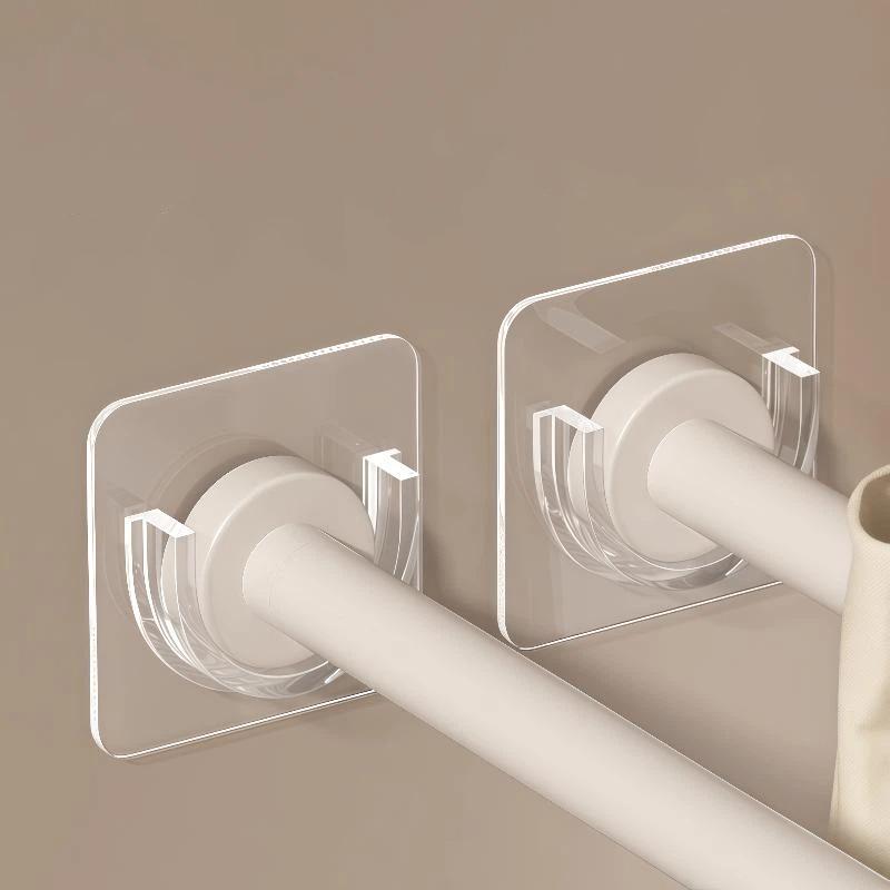 No Drill Transparent Self Adhe - Home Decor Curtain 评论和价格
