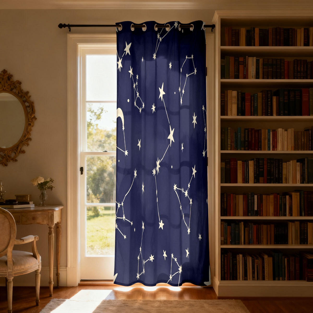 1pc Retro Rose Floral Single L - Home Decor Curtain 评论和价格