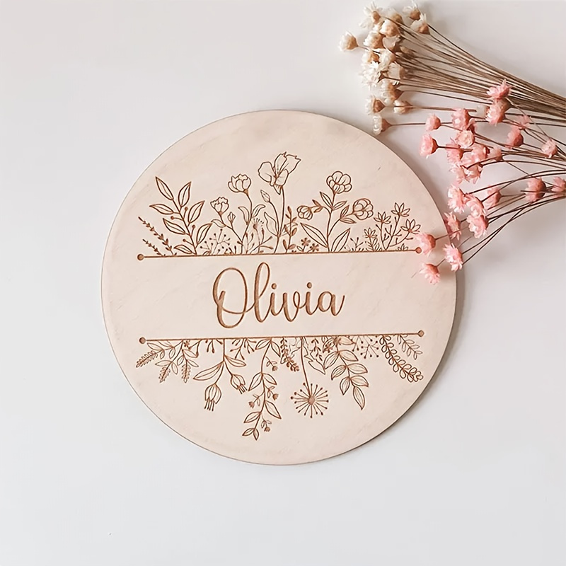 Personalized Floral Engraved N - Home Decor For Birthday 评论和价格