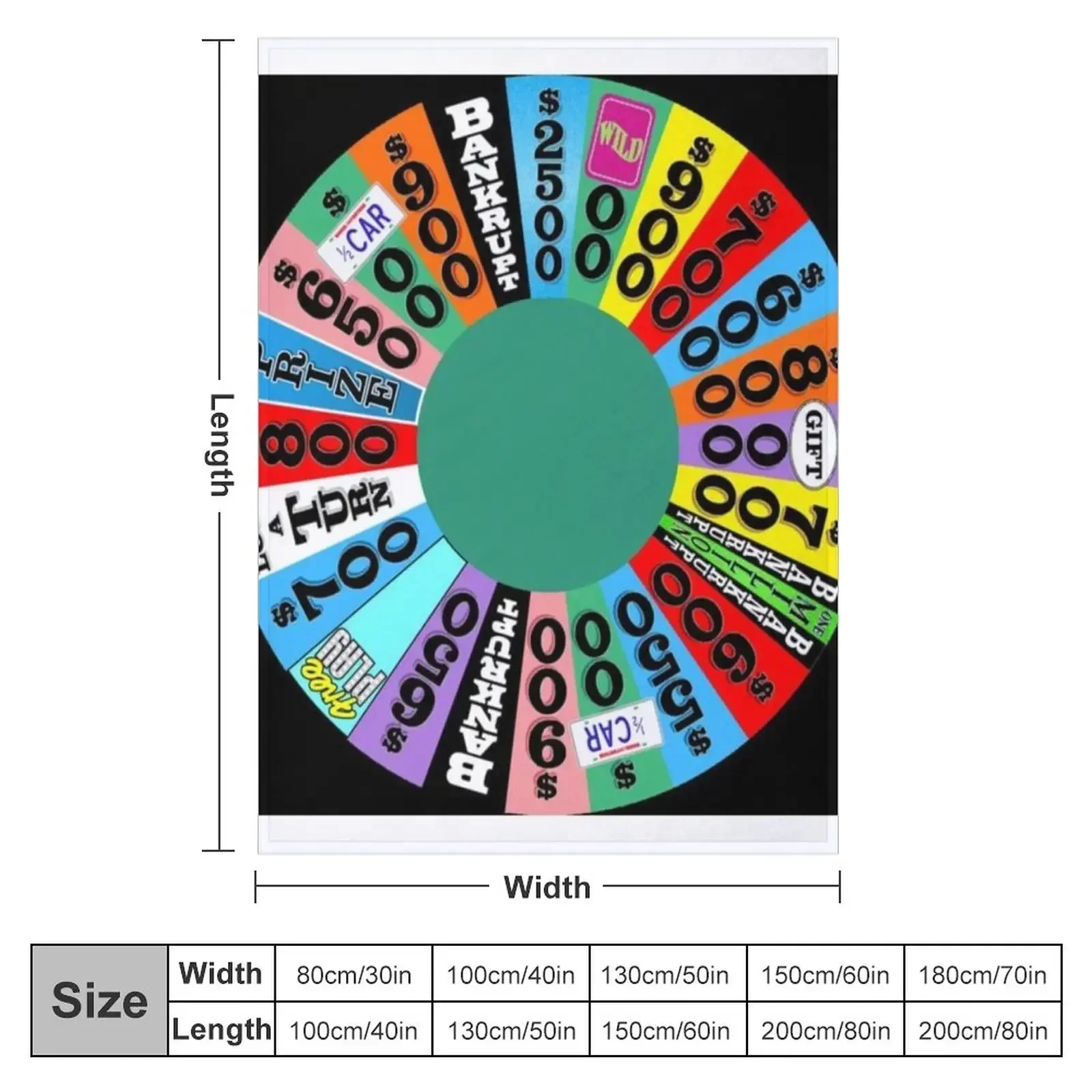 Wheel with prizes, $ amounts T - Home Decor On Wheels 评论和价格