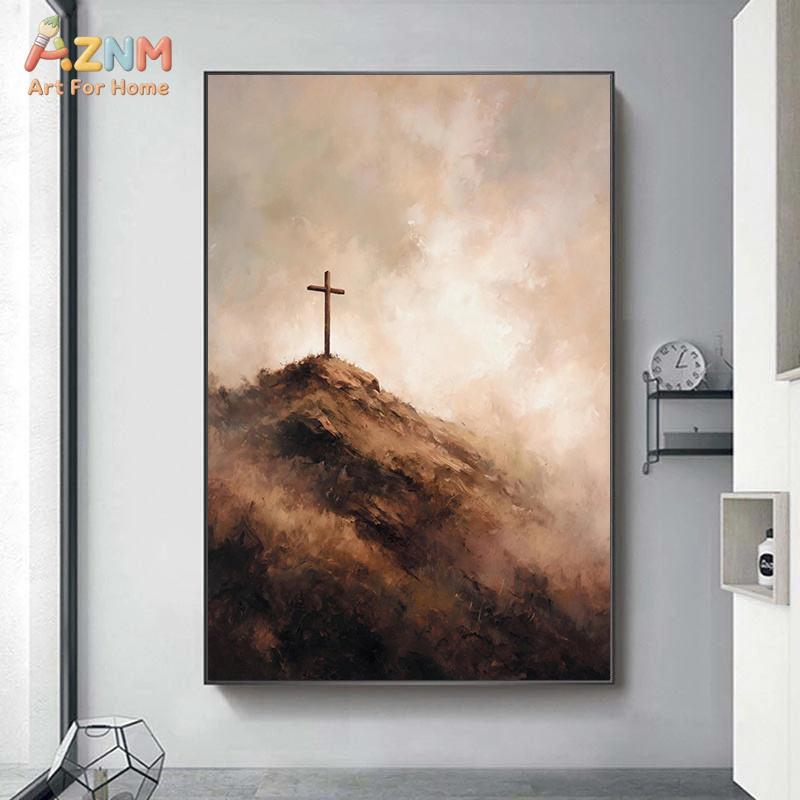 AZNM Neutral Christian Cross C - Home Decor Jesus 评论和价格