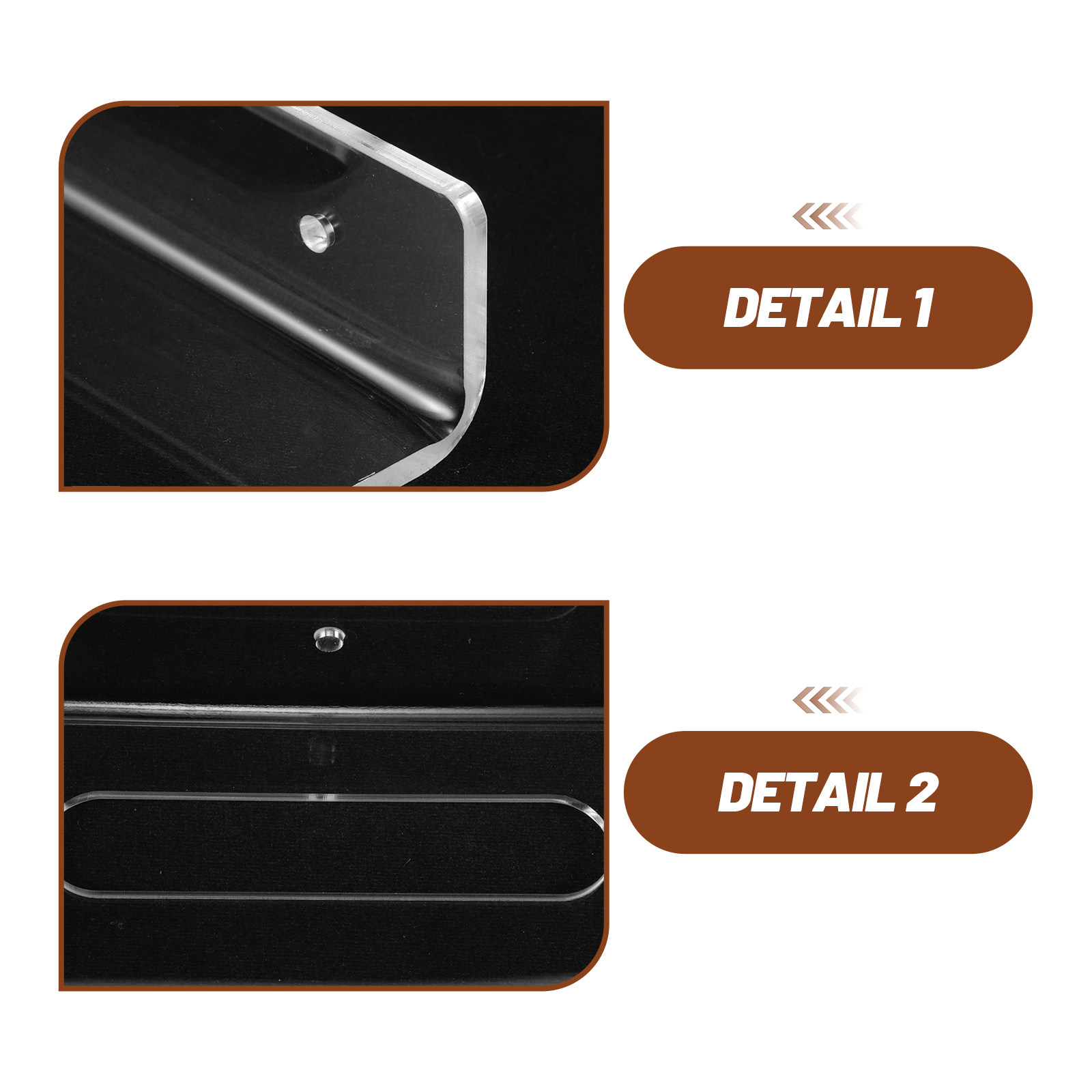 1Set Clear Acrylic Wall Mounte - Floating Shelves 评论和价格