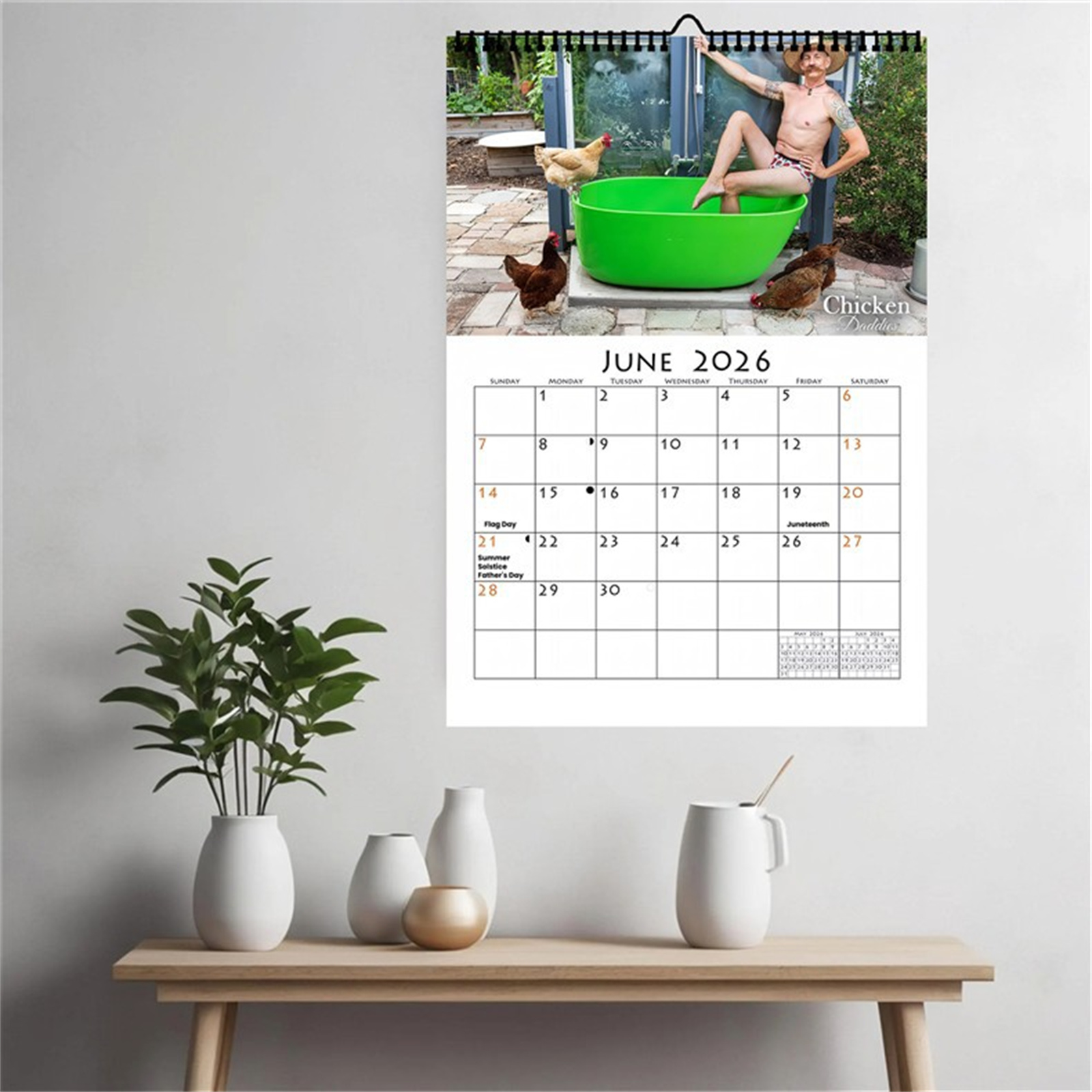 2026 Funny Chicken Daddy Wall  - Home Decor Trends 评论和价格