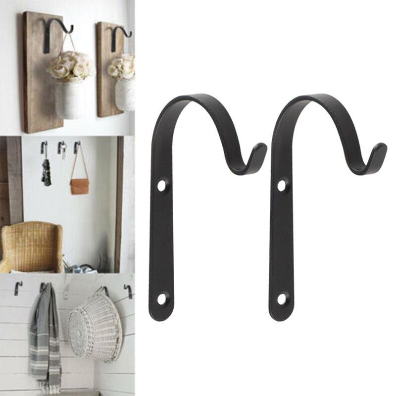 4Pc Metal J Hook Vintage Wall  - Woven Wall Basket 评论和价格