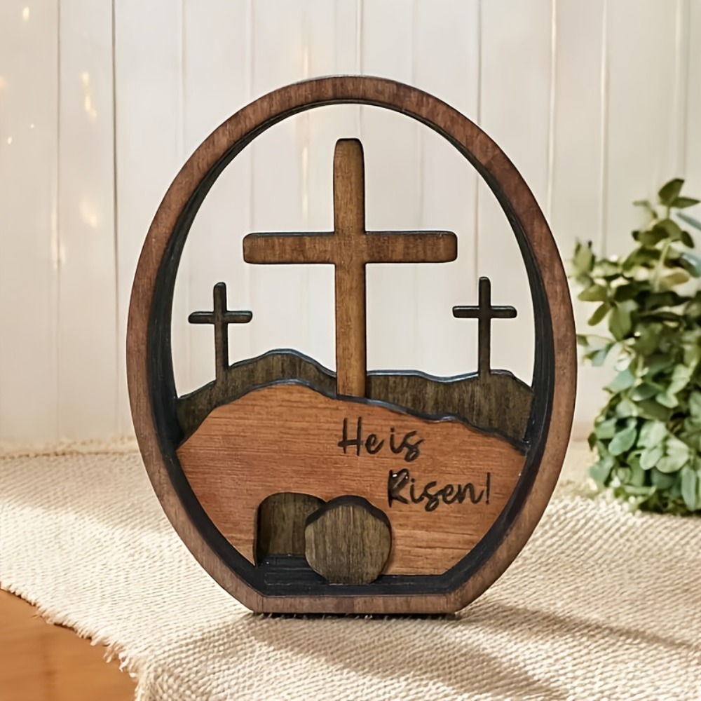 Tomb Easter Scene Cross Decora - Home Decor Jesus 评论和价格