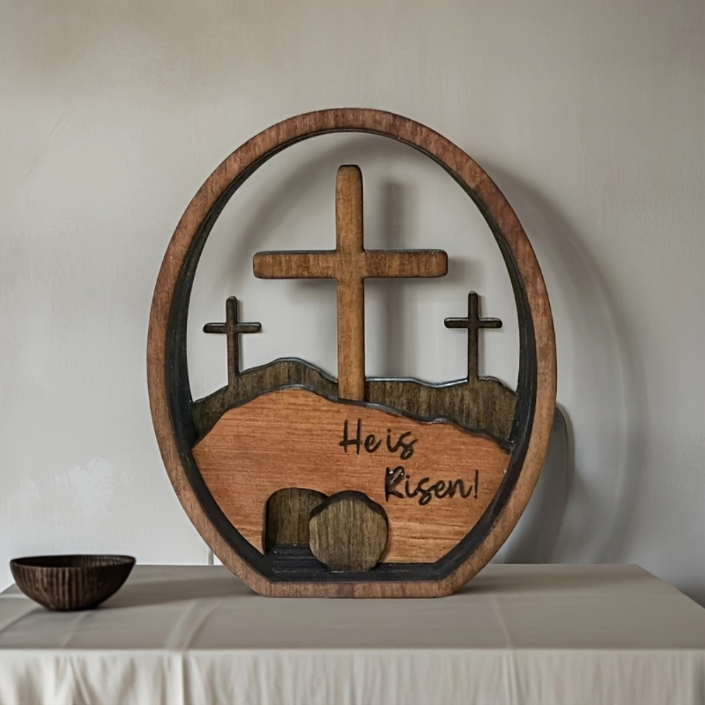 Tomb Easter Scene Cross Decora - Home Decor Jesus 评论和价格