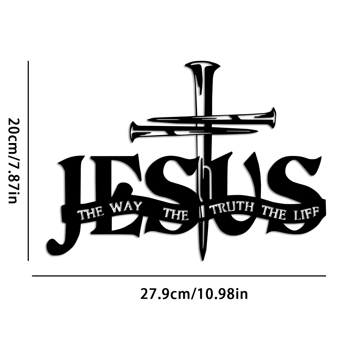 Jesus Metal Wall Decor - Elega - Home Decor Jesus 评论和价格