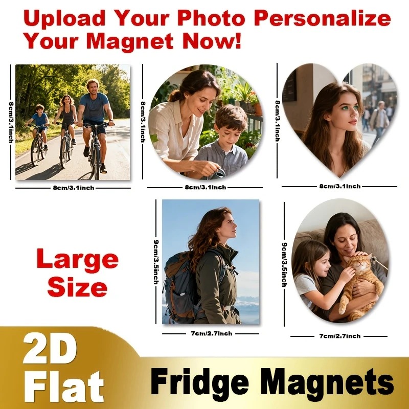Custom Photo Fridge Magnet 2D  - Home Decor Product 评论和价格