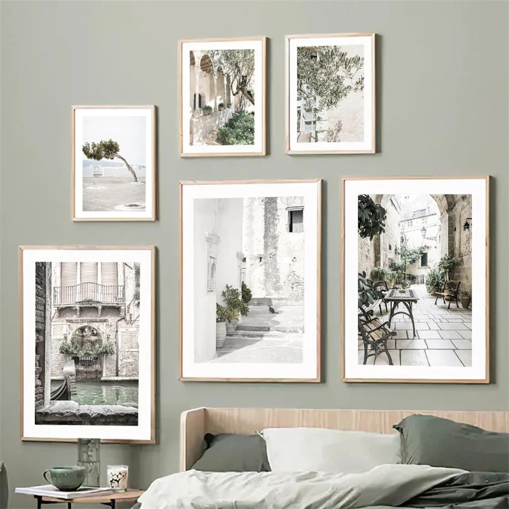 Italy Puglia Architecture Oliv - Home Decor Green 评论和价格