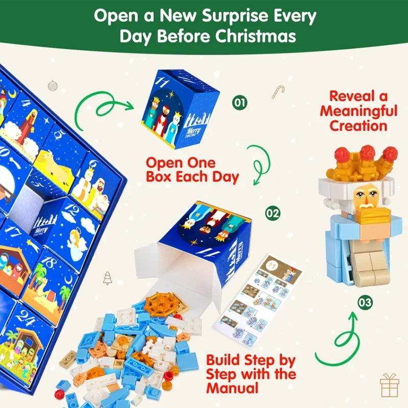 DIY Christmas Advent Calendar  - Home Decor Jesus 评论和价格