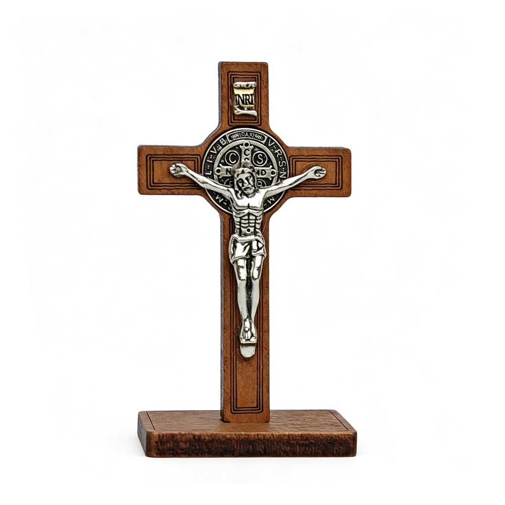 St Benedict Standing Crucifix  - Home Decor Jesus 评论和价格