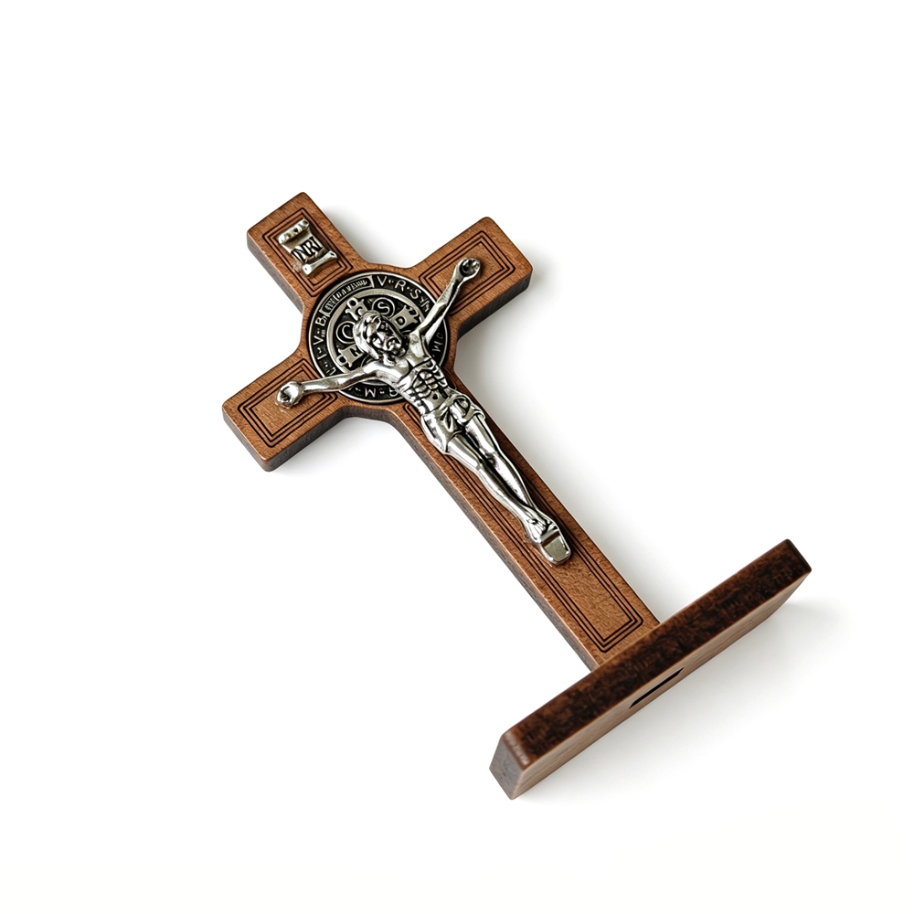 St Benedict Standing Crucifix  - Home Decor Jesus 评论和价格