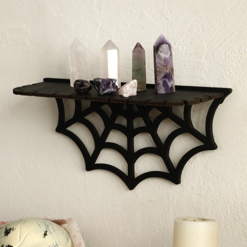 New Halloween Gothic Spider We - Floating Shelves 评论和价格