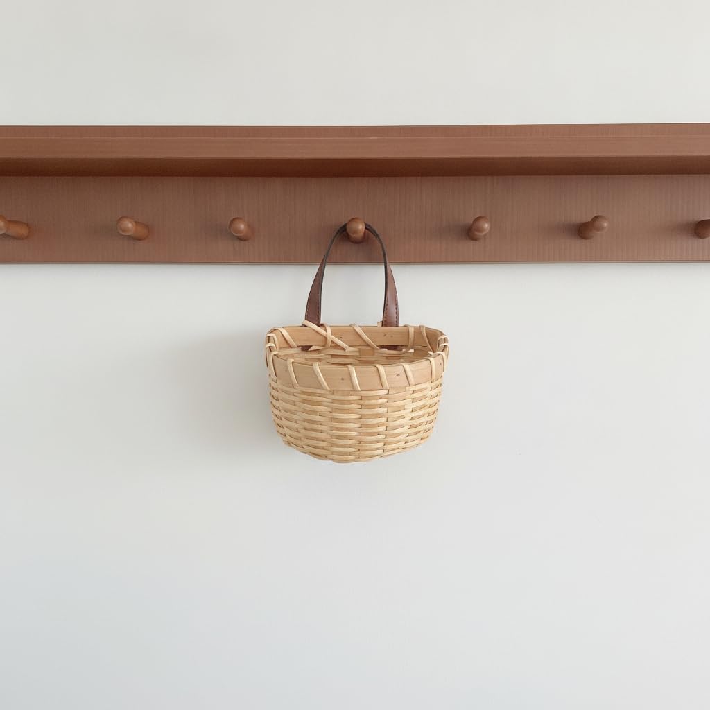 Wall-Mounted Woven Storage Bas - Woven Wall Basket 评论和价格