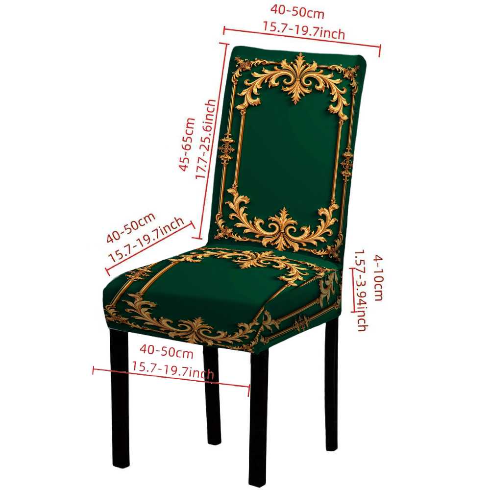 4/6pcs Elastic chair cover Gre - Home Decor Green 评论和价格
