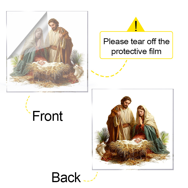 Nativity Scene Acrylic Ornamen - Home Decor Jesus 评论和价格