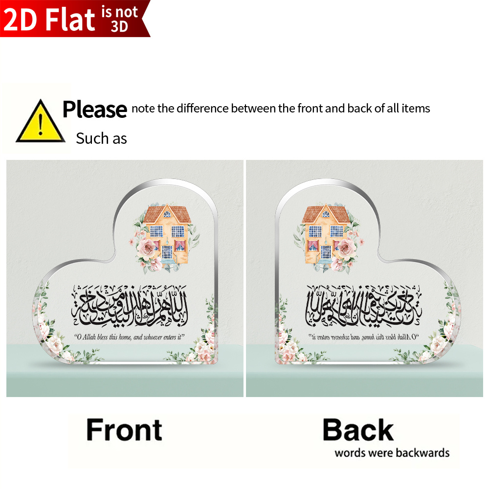 CIFBUY Acrylic Plaque 2D Flat  - Home Decor In 评论和价格