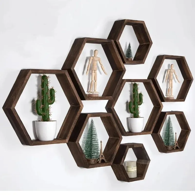 Latest Models Hexagon Floating - Floating Shelves 评论和价格