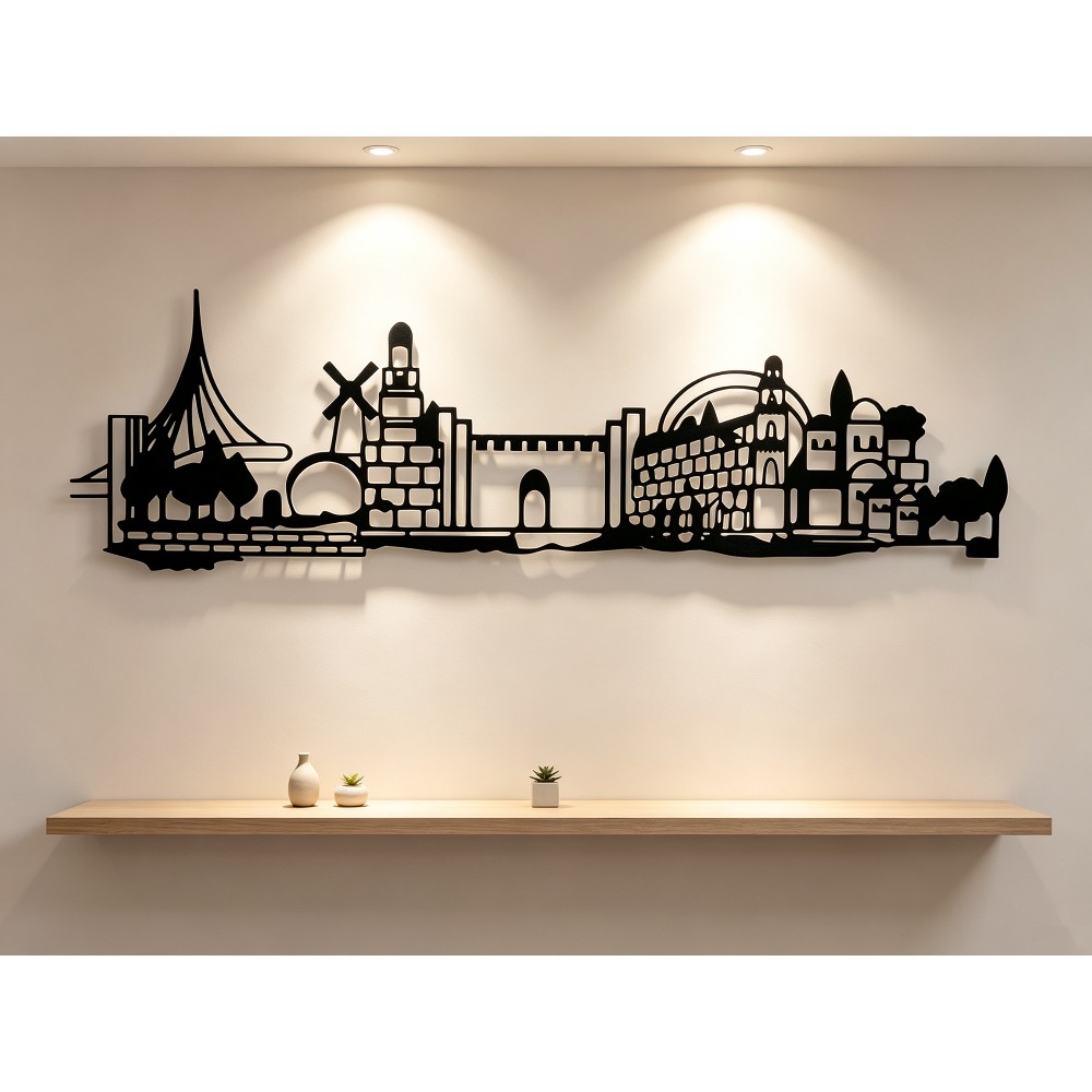 CIFBUY Metal Wall Art Jerusale - Home Decor In 评论和价格