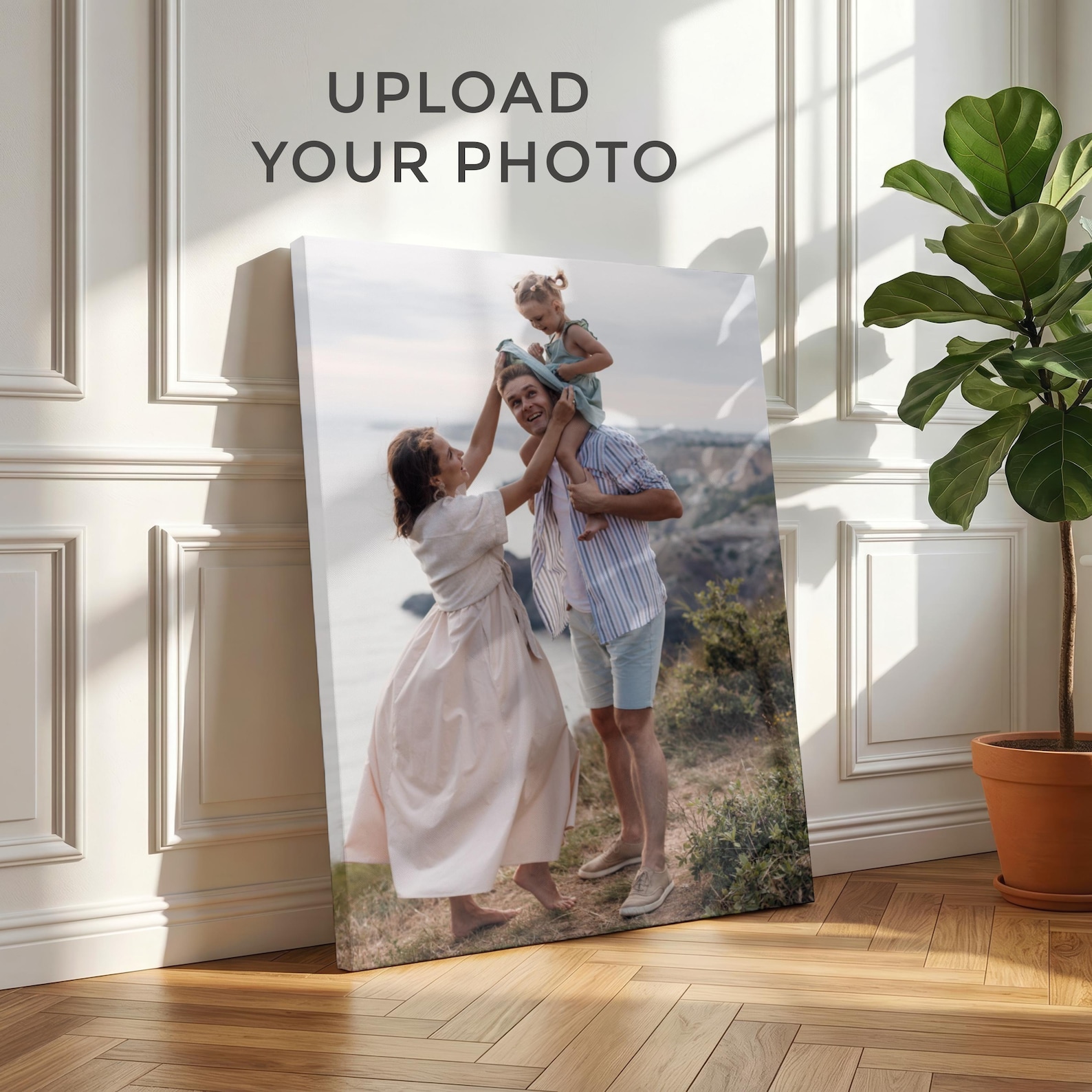 Personalized Photo Canvas, Cus - Home Decor For Birthday 评论和价格