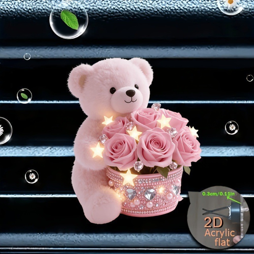 2D Flat Acrylic Car Vent Cute  - Home Decor Jesus 评论和价格