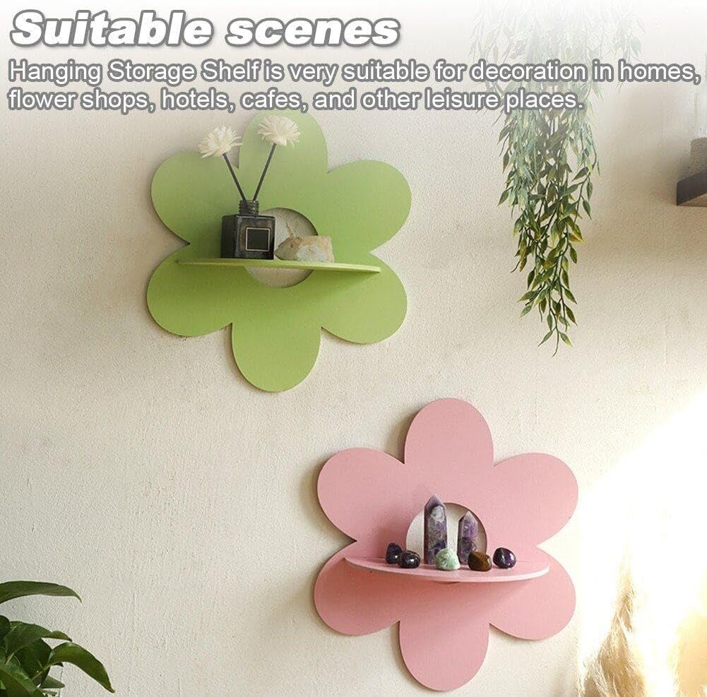 Flower Shape Wall Storage Hold - Floating Shelves 评论和价格
