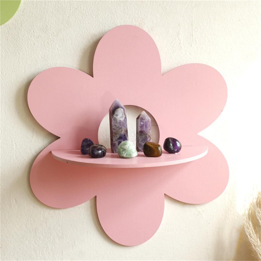 Flower Shape Wall Storage Hold - Floating Shelves 评论和价格