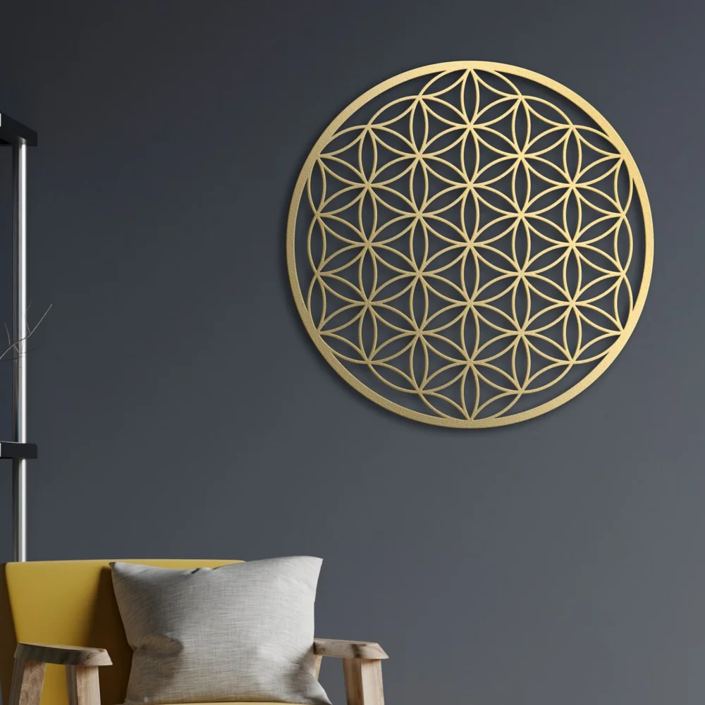 Flower of Life Metal Wall Art  - Home Decor Trends 评论和价格