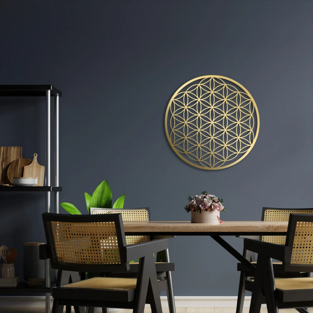 Flower of Life Metal Wall Art  - Home Decor Trends 评论和价格