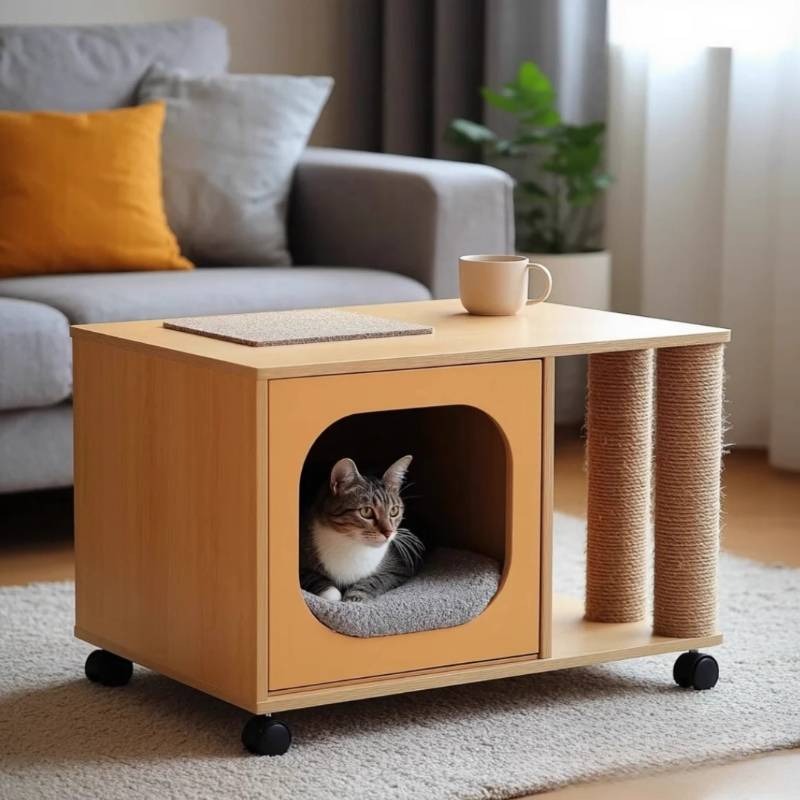 On Wheels Japanese Side Table  - Home Decor On Wheels 评论和价格