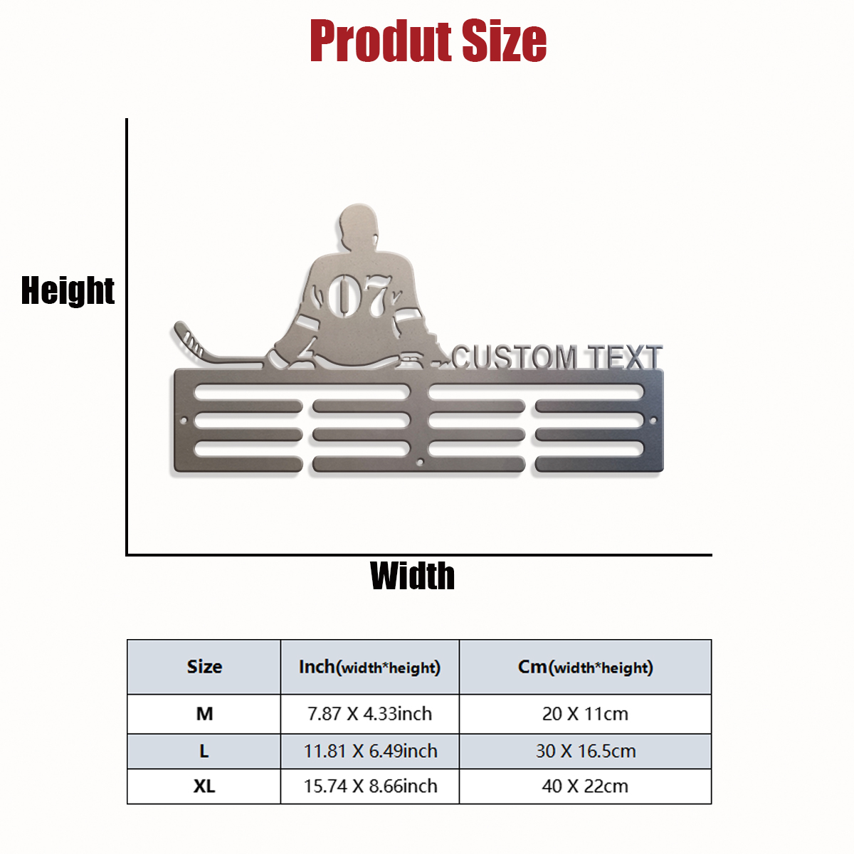 1pc Custom Ice Hockey Metal Me - Home Decor For Birthday 评论和价格