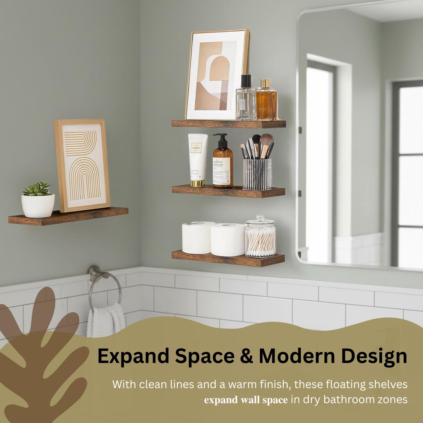 4Pcs Floating Shelves Wall Mou - Floating Shelves 评论和价格