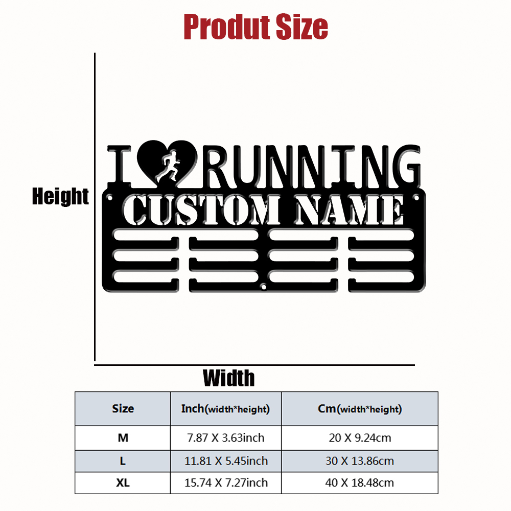 Custom I Love Running Metal Me - Home Decor For Birthday 评论和价格