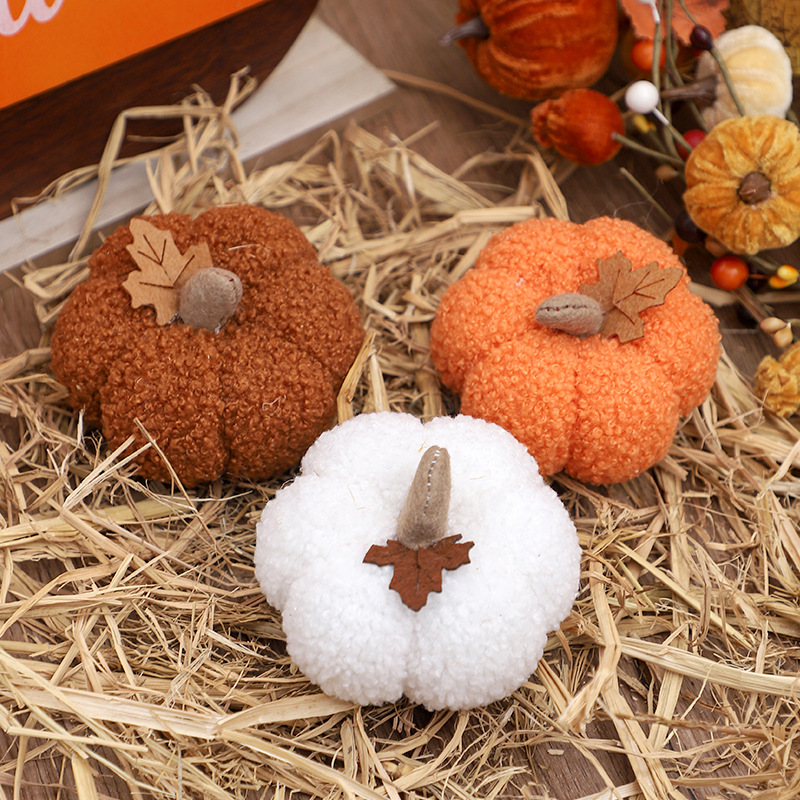 Fluffy Pumpkin Plush Halloween - Home Decor For Birthday 评论和价格
