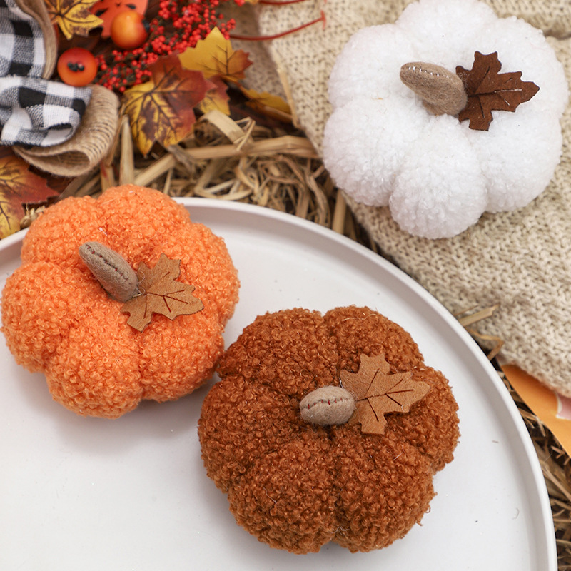 Fluffy Pumpkin Plush Halloween - Home Decor For Birthday 评论和价格