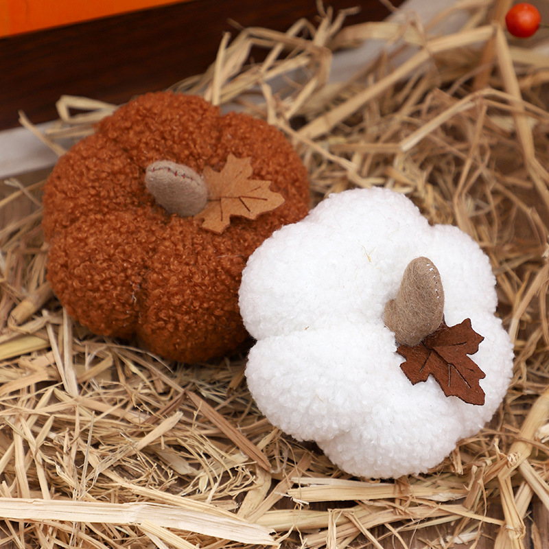 Fluffy Pumpkin Plush Halloween - Home Decor For Birthday 评论和价格