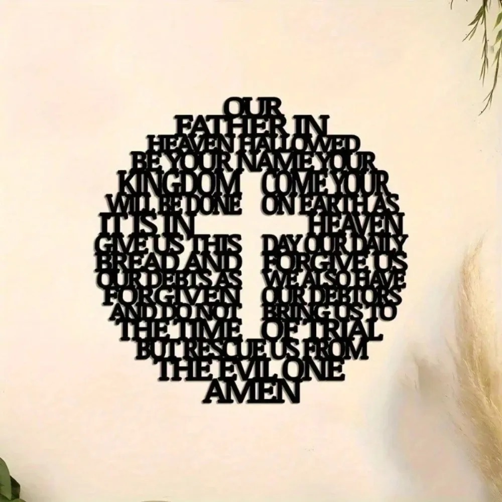 Rustproof Iron Jesus Cross Wal - Home Decor Jesus 评论和价格