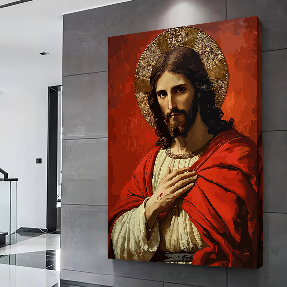 Portrait of Jesus Christ With  - Home Decor Jesus 评论和价格